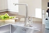 Смеситель для кухни GROHE Eurocube, суперсталь (31255DC0)