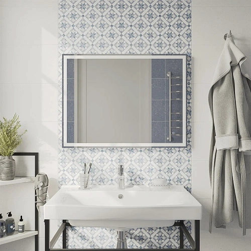 Зеркало DIWO Дмитров 80 с подсветкой светодиодной, прямоугольное, сенсорный Светильник, настенное 48 482600 Зеркало DIWO Дмитров 80 с подсветкой светодиодной, прямоугольное, сенсорный Светильник, настенное 48 482600