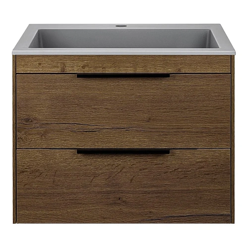 Тумба под раковину Vincea Chiara 2D 600 подвесная, 2 выкатных ящика soft-close, T.Oak VMC-2C2600TO Тумба под раковину Vincea Chiara 2D 600 подвесная, 2 выкатных ящика soft-close, T.Oak VMC-2C2600TO