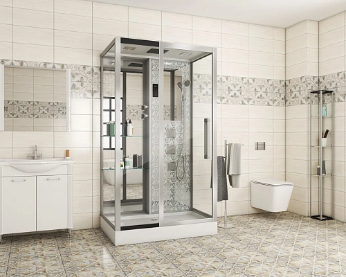 Душевая кабина Niagara Luxe NG-7713WL (820x1200х2150) низкий поддон стенки белые Душевая кабина Niagara Luxe NG-7713WL (820x1200х2150) низкий поддон стенки белые