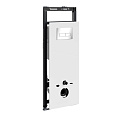 Детальная картинка товара «инсталляция для унитаза wasserkraft salm 27tlt.010.me.wh.ch03 с клавишей смыва хром»
