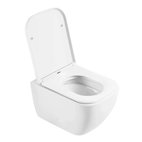 Унитаз подвесной BelBagno ALPINA BB10100CHR/SC безободковый с сиденьем дюропласт soft close Унитаз подвесной BelBagno ALPINA BB10100CHR/SC безободковый с сиденьем дюропласт soft close