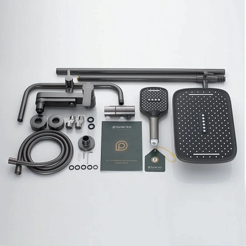 Душевая система Splenka S06.24.09, графит Душевая система Splenka S06.24.09, графит