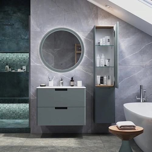 Шкаф-пенал PRATO Прато п6к-35 Грэй правый МАТ 240 04-00035-00 02 ГР темно-серый матовый Шкаф-пенал PRATO Прато п6к-35 Грэй правый МАТ 240 04-00035-00 02 ГР темно-серый матовый