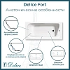Ванна чугунная Delice Fort 2000х850 DLR230622 Ванна чугунная Delice Fort 2000х850 DLR230622