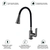 Смеситель для кухни Splenka S05.43.09 с гибким изливом, графит Смеситель для кухни Splenka S05.43.09 с гибким изливом, графит
