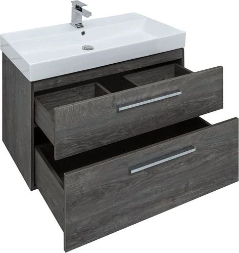 Комплект мебели Aquanet Nova 90 дуб рошелье (2 ящика) 00243257 Комплект мебели Aquanet Nova 90 дуб рошелье (2 ящика) 00243257