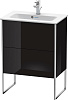 Картинка анонса товара «тумба под раковину duravit xsquare xs445404040 напольная 61 см черный глянцевый»