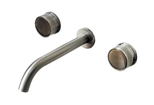 Смеситель для раковины Boheme PRESTIGE 152-2-GM-PR встраиваемый на 3 отверстия GUN METAL Смеситель для раковины Boheme PRESTIGE 152-2-GM-PR встраиваемый на 3 отверстия GUN METAL