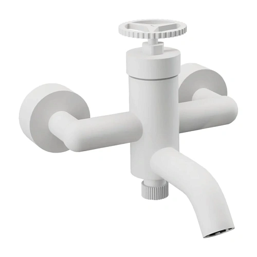 Смеситель для ванны Remer Chrono CH05BO, белый матовый Смеситель для ванны Remer Chrono CH05BO, белый матовый