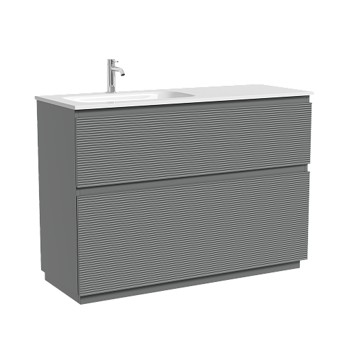 Тумба под раковину SANCOS Folk Floor FL120FLES левая 1190х445х850 Ergraut soft, напольная Тумба под раковину SANCOS Folk Floor FL120FLES левая 1190х445х850 Ergraut soft, напольная