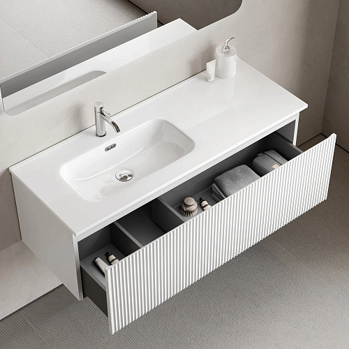 Тумба под раковину SANCOS Snob SNR1.0120LW R 1.0 1195х445х406 Bianco подвесная Тумба под раковину SANCOS Snob SNR1.0120LW R 1.0 1195х445х406 Bianco подвесная