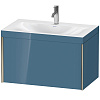 Картинка анонса товара «тумба с раковиной duravit xviu xv4610ob147c 80 см каменно-синий глянцевый»
