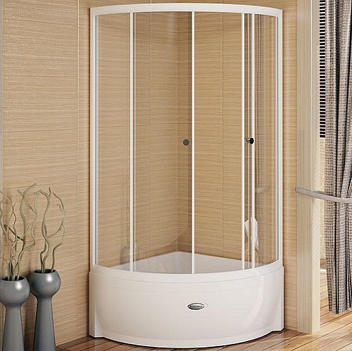 Душевой уголок Radomir Соул 90 1-03-1-0-0-0020 высокий поддон, стекло прозрачное, поддон с каркасом и сифоном, профиль белый Душевой уголок Radomir Соул 90 1-03-1-0-0-0020 высокий поддон, стекло прозрачное, поддон с каркасом и сифоном, профиль белый