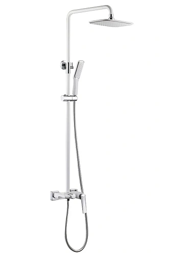 Душевая система Boheme VENTURO белый-хром 378-W Душевая система Boheme VENTURO белый-хром 378-W