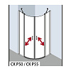 Картинка анонса товара «душевой уголок kermi cada xs ckp5010020vpk 100 х 100 см четверть круга, стекло прозрачное, хром»