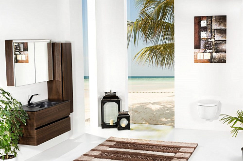 Зеркальный шкаф Armadi Art VALLESSI 100х64см, дуб темный (матовый, фактурный) 546-D Зеркальный шкаф Armadi Art VALLESSI 100х64см, дуб темный (матовый, фактурный) 546-D