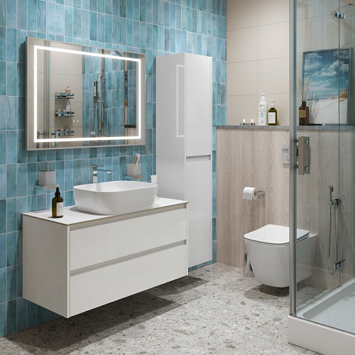 Тумба со столешницей и раковиной BelBagno KRAFT 100 kraft100bo-kepbo-1302-set подвесная KRAFT100BO-KEPBO-1302-SET Тумба со столешницей и раковиной BelBagno KRAFT 100 kraft100bo-kepbo-1302-set подвесная KRAFT100BO-KEPBO-1302-SET