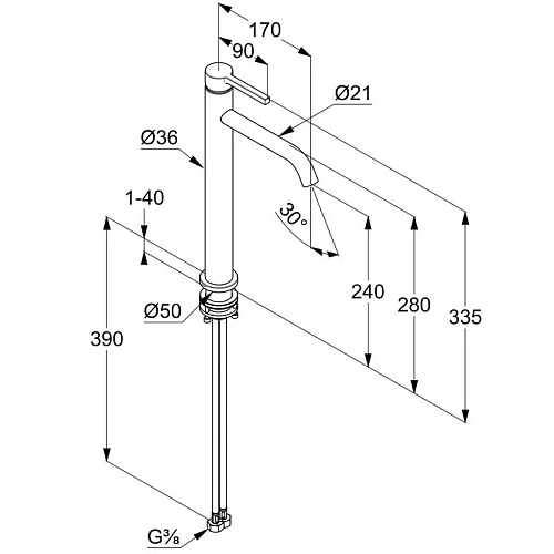 Смеситель для раковины Kludi NOVA FONTE 20298N515 брашированный никель Смеситель для раковины Kludi NOVA FONTE 20298N515 брашированный никель