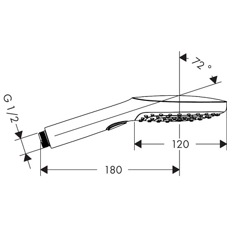 Душевая лейка hansgrohe Raindance Select 120 Air 3jet 26520000