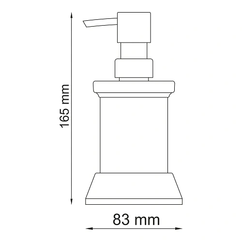 Дозатор жидкого мыла WasserKRAFT Donau K-2499 хром Дозатор жидкого мыла WasserKRAFT Donau K-2499 хром