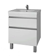 Тумба под раковину DREJA GRACE PLUS, 60 см, подвесная/напольная, 2 ящика, с опорами, белый глянец 99 99.0904 Тумба под раковину DREJA GRACE PLUS, 60 см, подвесная/напольная, 2 ящика, с опорами, белый глянец 99 99.0904