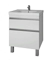 Тумба под раковину DREJA GRACE PLUS, 60 см, подвесная/напольная, 2 ящика, с опорами, белый глянец 99 99.0904 Тумба под раковину DREJA GRACE PLUS, 60 см, подвесная/напольная, 2 ящика, с опорами, белый глянец 99 99.0904