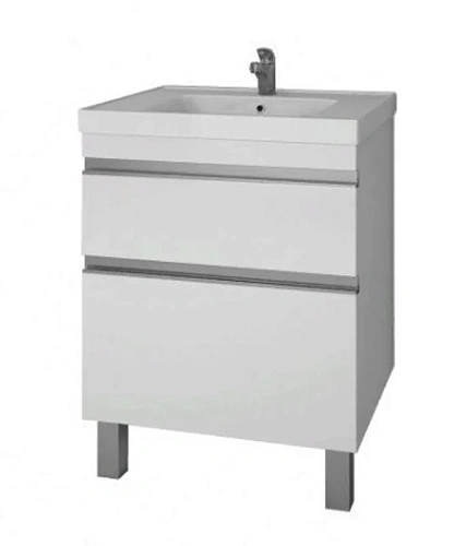 Тумба под раковину DREJA GRACE PLUS, 60 см, подвесная/напольная, 2 ящика, с опорами, белый глянец 99 99.0904 Тумба под раковину DREJA GRACE PLUS, 60 см, подвесная/напольная, 2 ящика, с опорами, белый глянец 99 99.0904