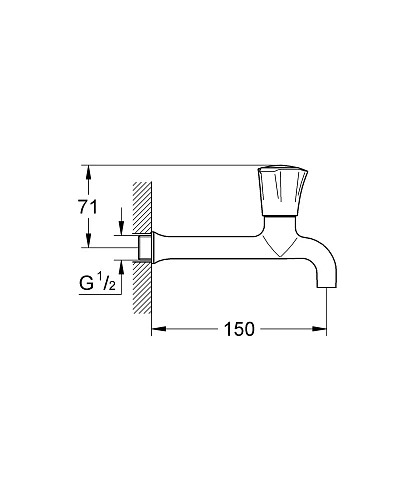 Вентиль GROHE Costa L настенный (30064001) Вентиль GROHE Costa L настенный (30064001)