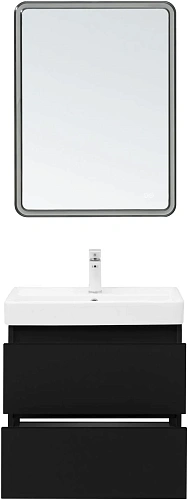 Тумба под раковину Aquanet Вега 2.0 60 черный 00337953 подвесная Тумба под раковину Aquanet Вега 2.0 60 черный 00337953 подвесная