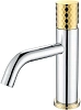 Смеситель для раковины Boheme STICK CHROME DIAMOND GOLD 121-CRG