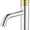 Смеситель для раковины Boheme STICK CHROME DIAMOND GOLD 121-CRG Смеситель для раковины Boheme STICK CHROME DIAMOND GOLD 121-CRG