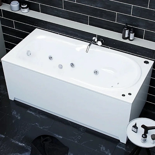 Акриловая ванна Aquatek Леда пустая с фронтальныйм экраном слив слева LED170-0000034 Акриловая ванна Aquatek Леда пустая с фронтальныйм экраном слив слева LED170-0000034