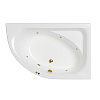 Акриловая ванна WHITECROSS Aquarella 170x110 правая &quot;SOFT&quot; золото 0109.170110.100.SOFT.GL