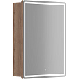 Зеркальный шкаф Sancos Mirror MI60EG 590x150х740 мм, с LED подсветкой, дуб галифакс натуральный