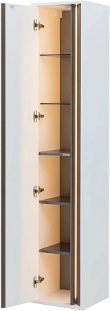 Шкаф-пенал Allen Brau Activity 35 1.34001.WM R белый матовый/черный брашированный Шкаф-пенал Allen Brau Activity 35 1.34001.WM R белый матовый/черный брашированный