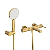 Смеситель для ванны CEZARES RELAX-VD-BORO с ручным душем, шлангом и держателем, брашированное золото Смеситель для ванны CEZARES RELAX-VD-BORO с ручным душем, шлангом и держателем, брашированное золото
