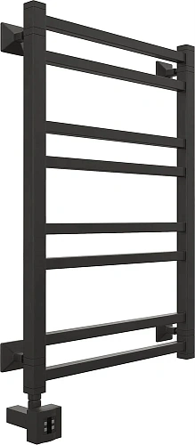 Полотенцесушитель электрический EWRIKA Кассандра Pg 80x50 L, черный матовый 510359 Полотенцесушитель электрический EWRIKA Кассандра Pg 80x50 L, черный матовый 510359