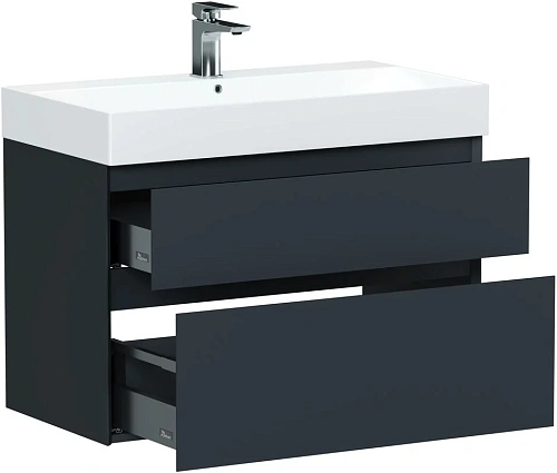 Тумба под раковину Allen Brau Infinity 85 1.210026.AM антрацит матовый Тумба под раковину Allen Brau Infinity 85 1.210026.AM антрацит матовый