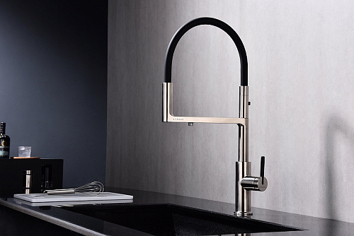 Смеситель для кухни Paulmark TORNADO брашированная сталь To213402-BS Смеситель для кухни Paulmark TORNADO брашированная сталь To213402-BS