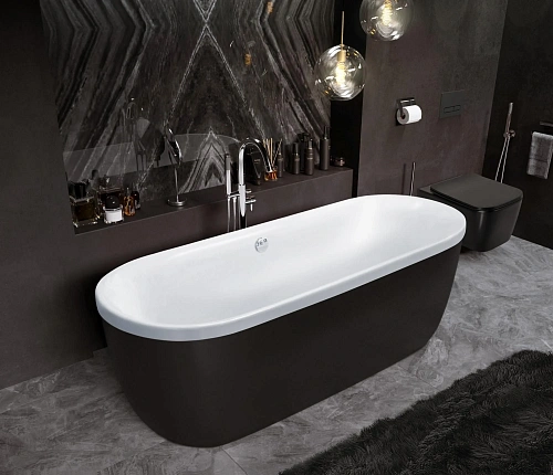 Ванна отдельностоящая CEZARES METAURO-Central-180-80-40-W-MATT 1800x800 белый матовый Ванна отдельностоящая CEZARES METAURO-Central-180-80-40-W-MATT 1800x800 белый матовый