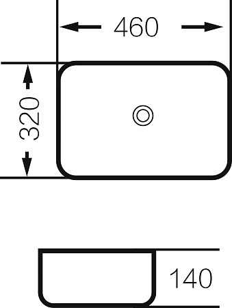 Раковина GROSSMAN Color GR-4041BW (460x320x140) черная белая внутри Раковина GROSSMAN Color GR-4041BW (460x320x140) черная белая внутри