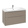 Тумба под раковину Villeroy &amp; Boch Subway 3.0 с подсветкой Taupe / Taupe C570L2VM