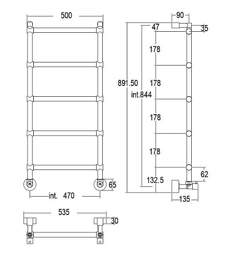 Полотенцесушитель водяной Margaroli Sole (Соле) 442-5 4424705CRN, 47 x 89.6 см Полотенцесушитель водяной Margaroli Sole (Соле) 442-5 4424705CRN, 47 x 89.6 см