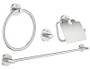 Картинка анонса товара «комплект аксессуаров grohe essentials (4 предмета), суперсталь (40776dc1)»