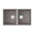 Кухонная мойка Omoikiri Kitagawa 83-2-U-GR Artceramic/leningrad grey 4993810 Кухонная мойка Omoikiri Kitagawa 83-2-U-GR Artceramic/leningrad grey 4993810