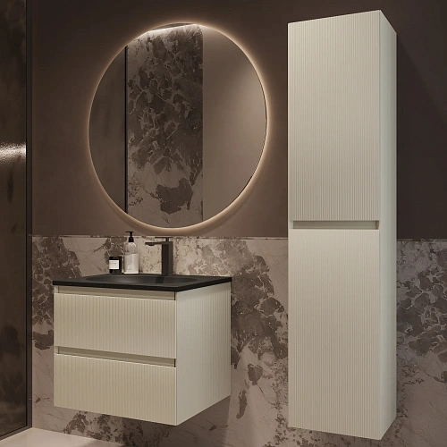 Тумба под раковину Vincea Welle 600 подвесная, бежевый матовый софт-тач Тумба под раковину Vincea Welle 600 подвесная, бежевый матовый софт-тач