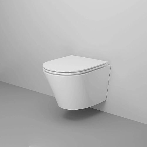 Унитаз подвесной Ambassador Ritz 233K19004RS (475x360x350) безободковый с сиденьем Унитаз подвесной Ambassador Ritz 233K19004RS (475x360x350) безободковый с сиденьем