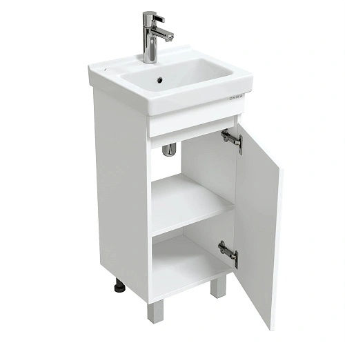 Тумба под раковину Onika Милтон Квадро 40 см 104009 напольная, белая (дляВизит 40) Тумба под раковину Onika Милтон Квадро 40 см 104009 напольная, белая (дляВизит 40)
