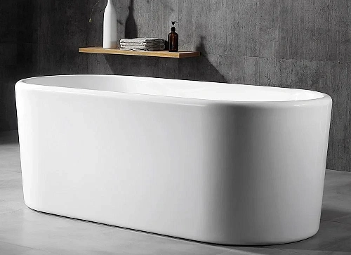 Ванна отдельностоящая ABBER AB9272-1.7 170x70 универсальная, белая акриловая Ванна отдельностоящая ABBER AB9272-1.7 170x70 универсальная, белая акриловая